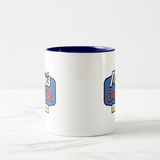 ママズダイナーコーヒーマグ ツートーンマグカップ (中央)