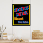 ママズディナーウィー調理師ユー聞レトロプリント ポスター (キッチン)
