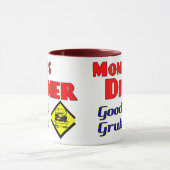 ママズディナーグッドグラブレトロレストラン マグカップ (中央)