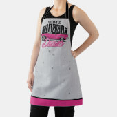 ママズディナー名前をカスタムするフェイクネオン50のクラシック エプロン (インサイチュ)