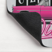 ママズディナー名前をカスタムするフェイクネオン50のクラシック マウスパッド (コーナー)