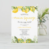 ママズメインスクイズレモンフローラベビーシャワー 招待状 (スタンド正面)