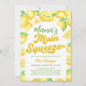 ママズメインスクイズレモンベビーシャワー招待状 招待状 (正面)