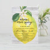 ママズメインスクイズレモンベビーシャワー 招待状 (スタンド正面)