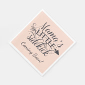 ママズリトルサイドキック赤ちゃんシャワーナプキン スタンダードランチョンナプキン (角)