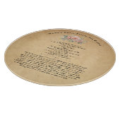 ママズレシピファミリーヘイルームカスタム文字 カッティングボード (角)