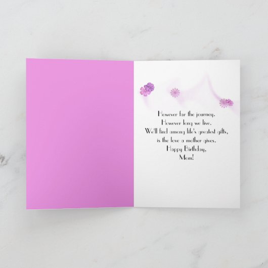 ママズ誕生日ベア カード (内部)