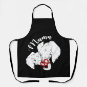 ママゾウかわいい母の日動物 エプロン (正面)