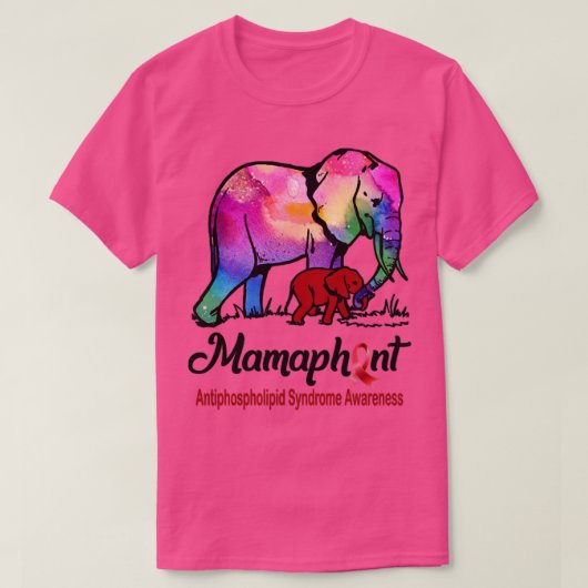 ママゾウ乳房抗リン脂質症候群 Tシャツ (デザイン正面)