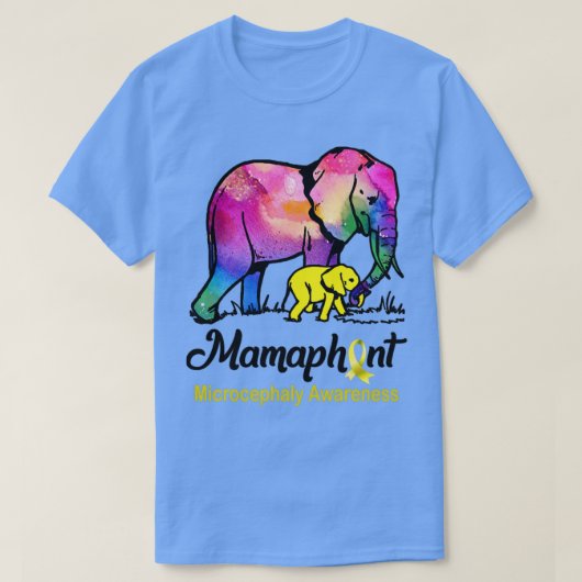 ママゾウ乳房頭症認識度 Tシャツ (デザイン正面)