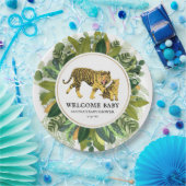 ママタイガーボタニカルベビーシャワー紙プレート ペーパープレート (パーティー)