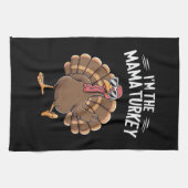 ママターキーマッチングファミリーグループ感謝祭 キッチンタオル (横)