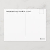 ママダックとアヒル葉書 ポストカード (裏面)