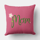 ママダークピンク装飾用クッション クッション (裏面)