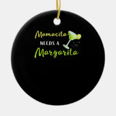 ママチタにはマルガリータが必要 セラミックオーナメント (正面)
