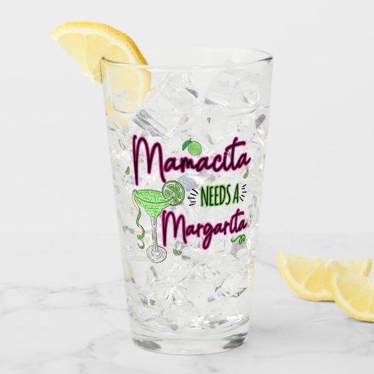 ママチタにはマルガリータが必要 タンブラーグラス (アイス正面)