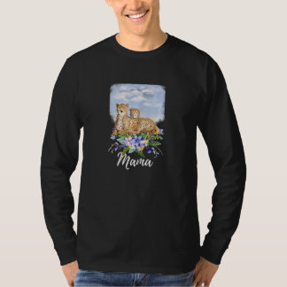 ママチーター 新米ママ かわいいママのためのデザイン 母の日ギフト Tシャツ