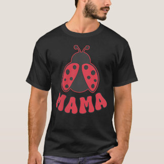 ママテントウムシ1歳の誕生日ガールファミリーマッチング Tシャツ