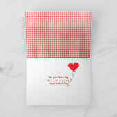 ママデイジーオンジ赤と白ンガム カード (内部)