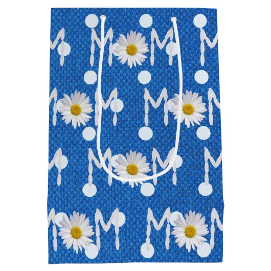 ママデイジーオン水玉模様中抱き枕 ミディアムペーパーバッグ (裏面)