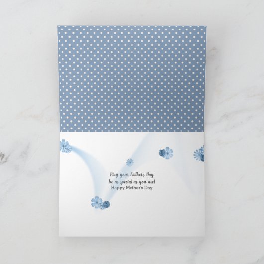 ママデイジーオン水玉模様 カード (内部)