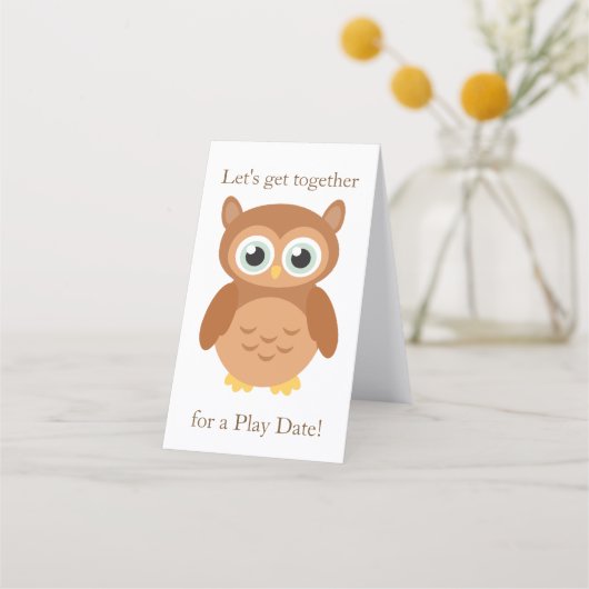 ママデ遊ートフクロウの電話 予約カード (正面)