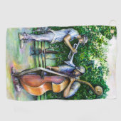 ママトゥバ·プ警告レーヤーについて ゴルフタオル (横)