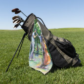 ママトゥバ·プ警告レーヤーについて ゴルフタオル (グリーン)