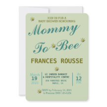 ママトゥビーキュートベイビーシャワー招待状
