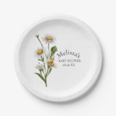 ママトゥビーテーマハニカムデイジー花 ペーパープレート (正面)