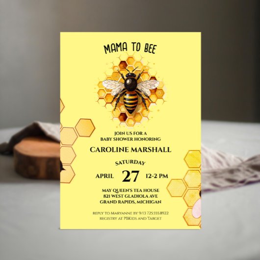 ママトゥビーベビーシャワー招待状 招待状