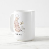 ママトゥビー かわいい妊娠発表 コーヒーマグカップ (正面左)