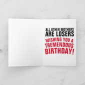 ママドナルドトランプ誕生日マザーカード カード (内部)