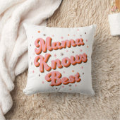 ママナウ最高のズピンクブラウンおもしろいレトロタイポグラフィ クッション (ブランケット)