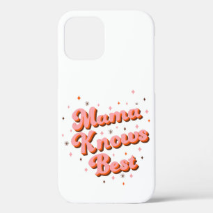 ママナッ最高のクブラウン甘いレトロレタリング iPhone 12ケース