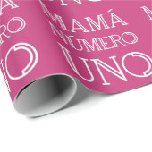ママヌメロウノトレンディータイポグラフィオンダークピンク ラッピングペーパー (ロールコーナー)