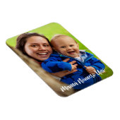 ママヌメロUnoホワイトスクリプトカスタム写真 マグネット (右側)