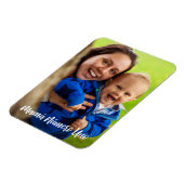 ママヌメロUnoホワイトスクリプトカスタム写真 マグネット (左側)