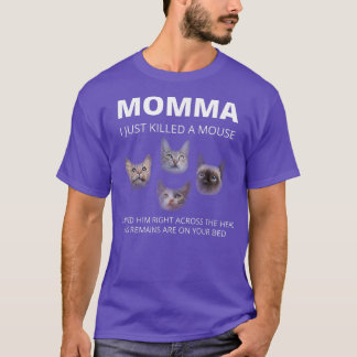 ママネコおもしろいスことわざ猫好き4匹のネコがシン Tシャツ