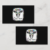 ママハイランドカウウィズベビーカーフフローラマザーズDa 名刺 (正面/裏面)