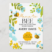 ママハチワイルドフラワーベビーシャワー招待状 招待状 (正面/裏面)