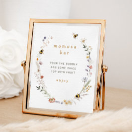 ママハチワイルドフラワーモモモザバーサイン