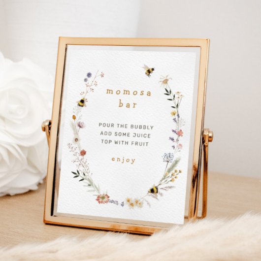 ママハチワイルドフラワーモモモザバーサイン