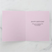 ママハッピーバースデー3フォトピンクフローラ カード (内部)
