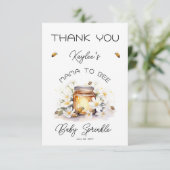 ママハビーフラワーアンドビーハニーミツベビー散水 サンキューカード (スタンド正面)