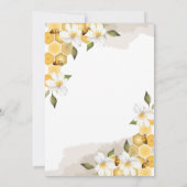 ママハビーフラワーアンドビーハニーミツベビー散水 招待状 (裏面)