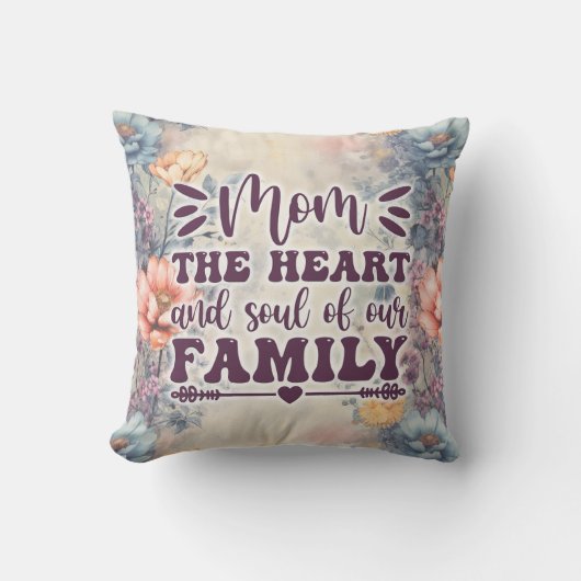 ママハートのファミリーガーデンフローラ クッション (正面)