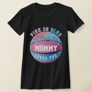 ママバスケットボールジェンダーがTシャツを明らかにする Tシャツ