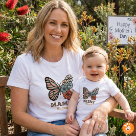ママバタフライイヤー記念日ギフト 新米ママ プレゼント 女性 Tシャツ