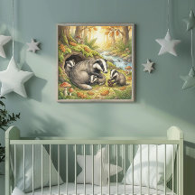 ママバッドガーと赤ちゃんの寝室